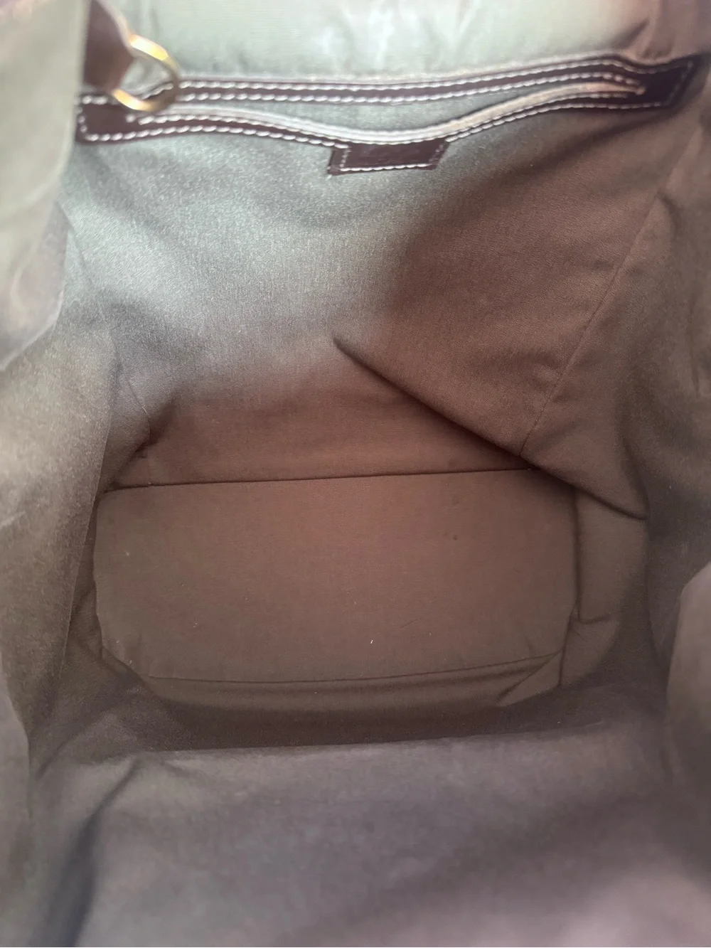 Vintage Louis Vuitton Monogram Mini Lin Montaoursis Backpack.